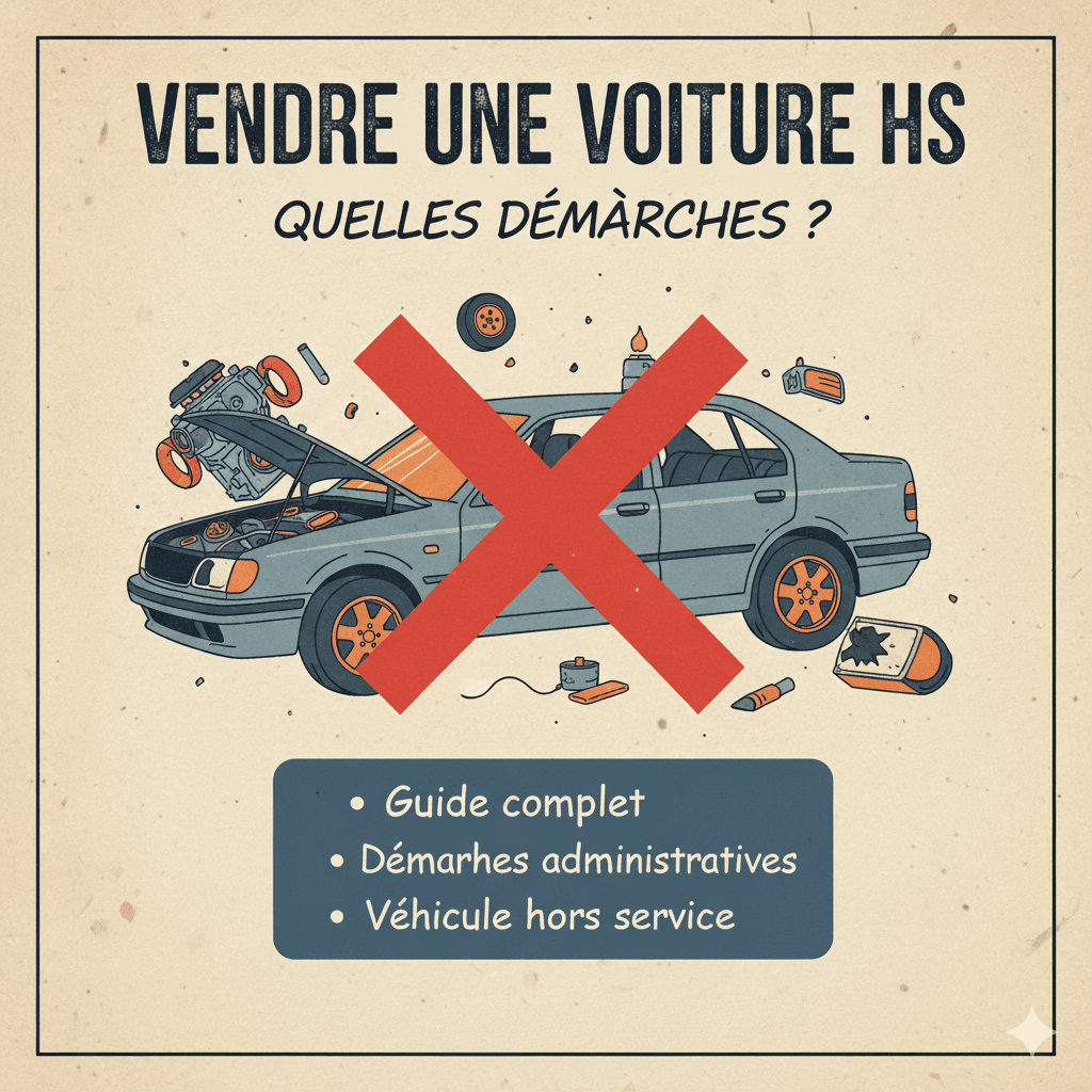 Vendre une voiture HS : Quelles démarches ?